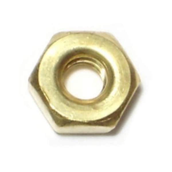 Midwest Fastener Machine Screw Nut, #8-32, Brass, 70 PK 68327 - main